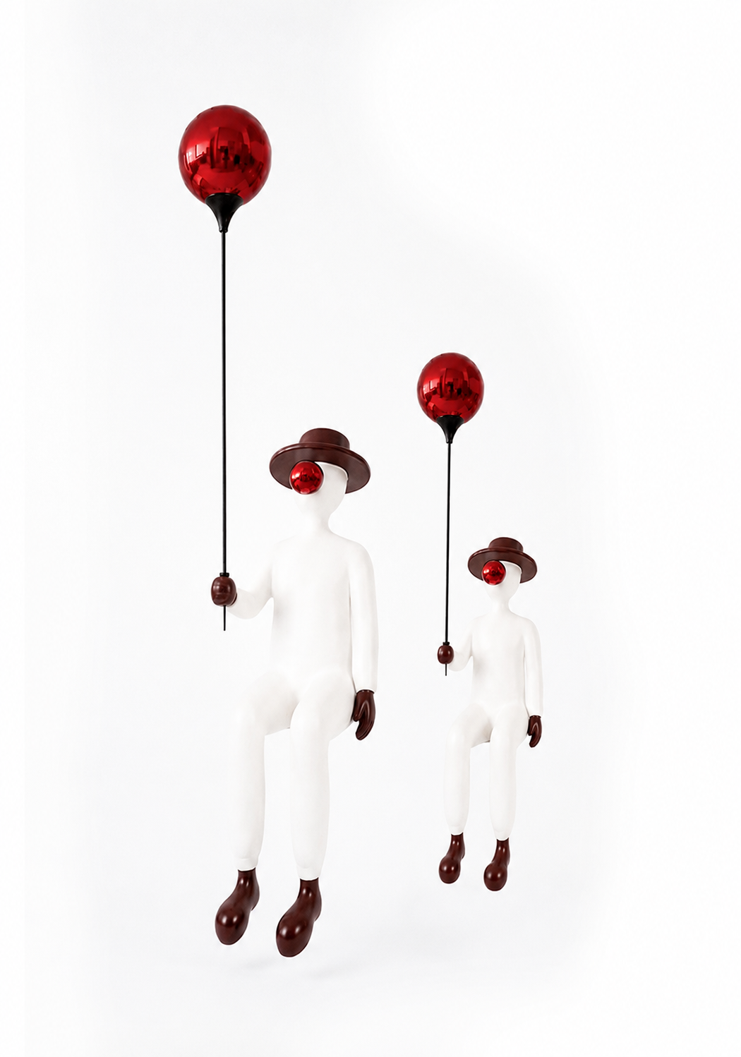 Floating Balloon Figure Sculpture