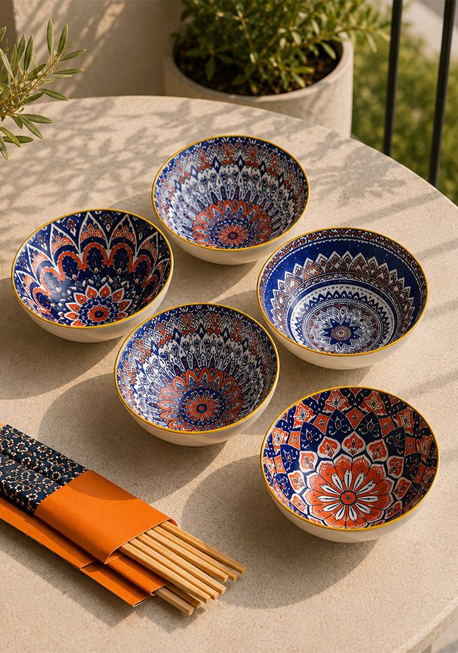 Bohemia Ceramic Bowl Set of 6
