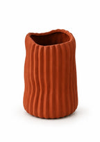 Organic Ribbed Vase Collection