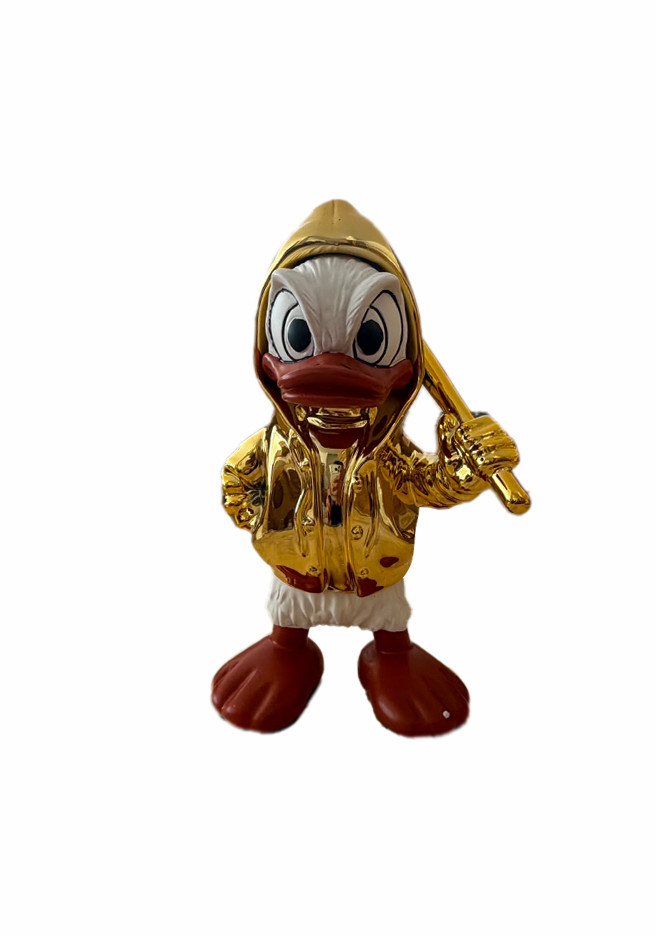Gold Duck Decorative Sculpture