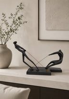 Tug of War Sculpture - Pair of 2