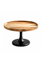 Acacia Wood Pedestal Cake Stand