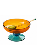 Amber Glass Dessert Bowl