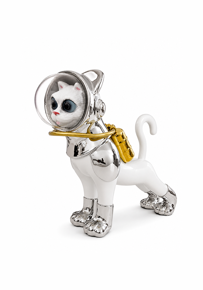 Astronaut Cat Sculpture