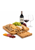 Bamboo Cheese Board with Hidden Drawer