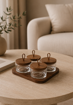 Glass Condiment Jar Set (5 Pieces per set)