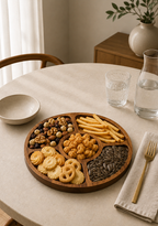 Wooden Snack & Dip Platter