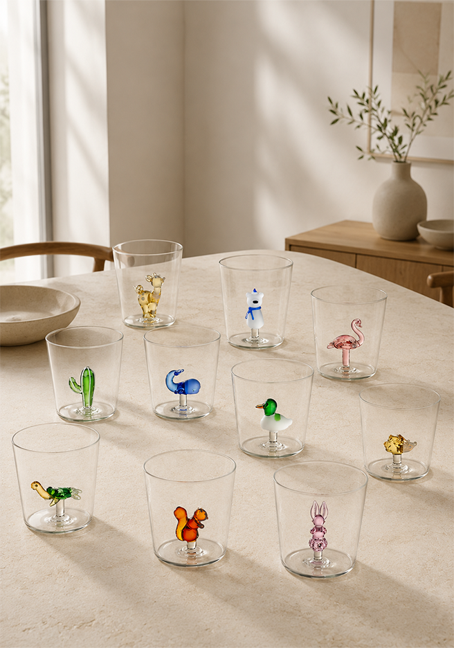 Whimsical Animal Glass Collection