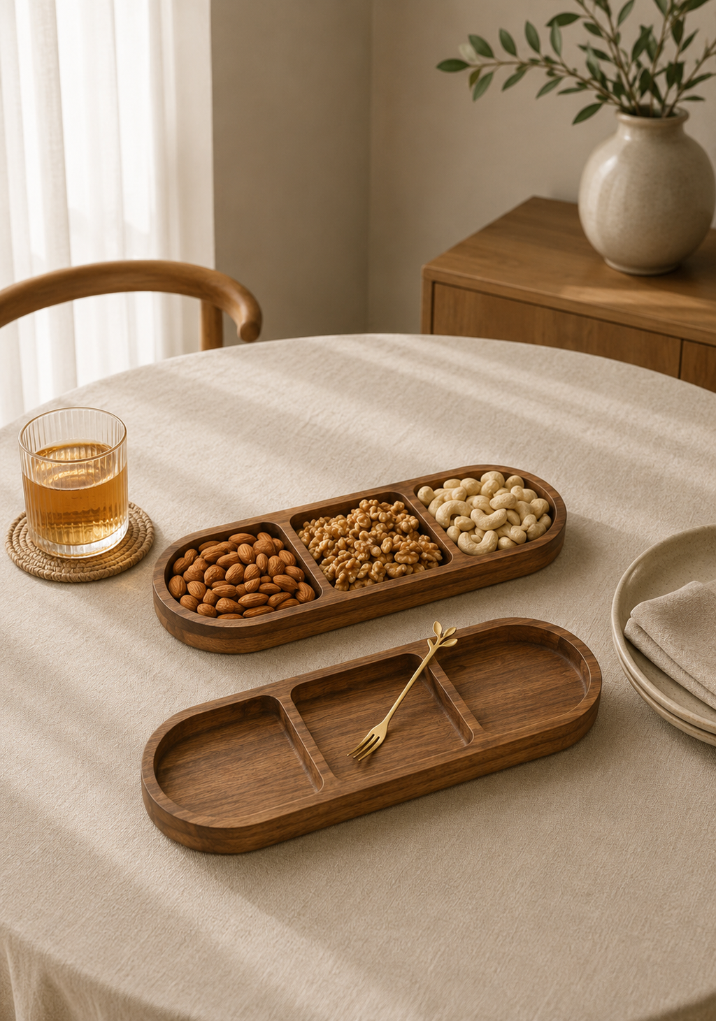Oval Wooden Serving Platter