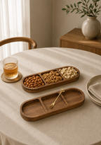 Oval Wooden Serving Platter