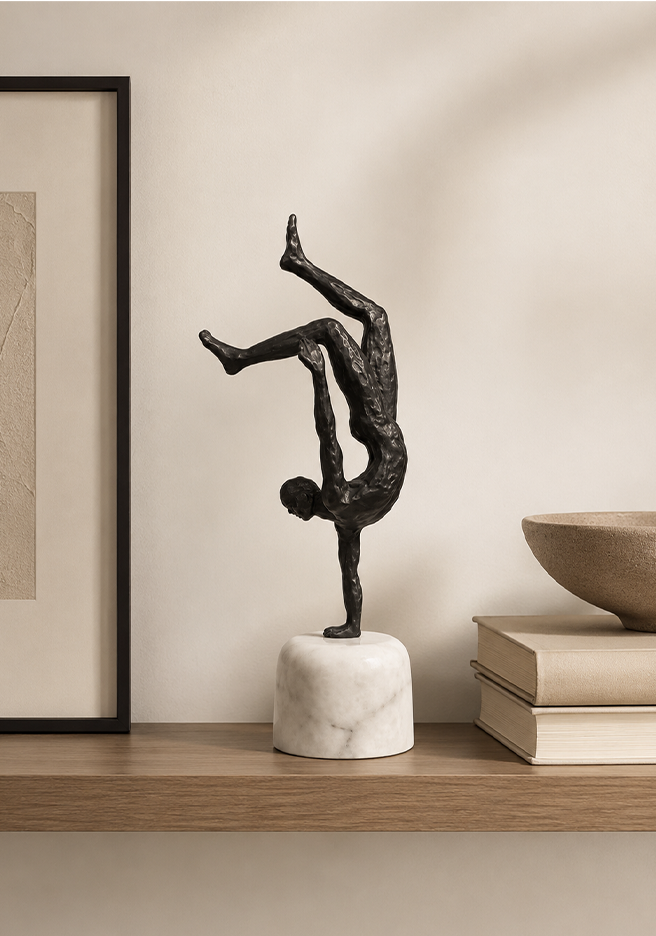 Modern Acrobat Sculpture
