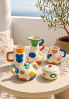 Abstract Ceramic Tea Set (Set of 5 pieces)