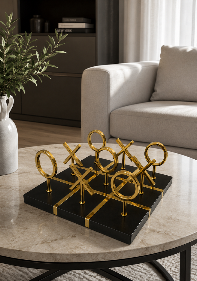 Luxury Tic-Tac-Toe Décor Set