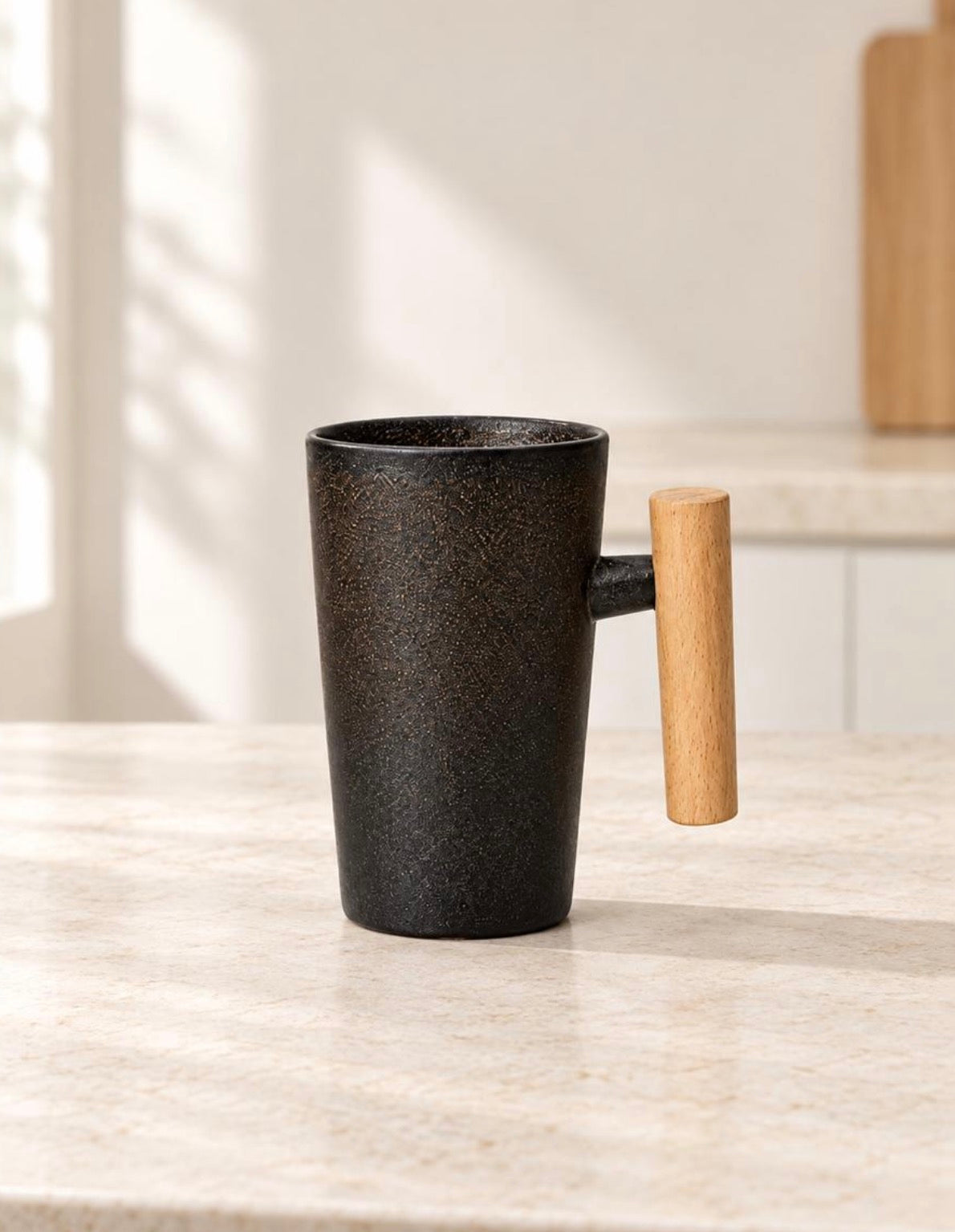Elegant Wood Mug