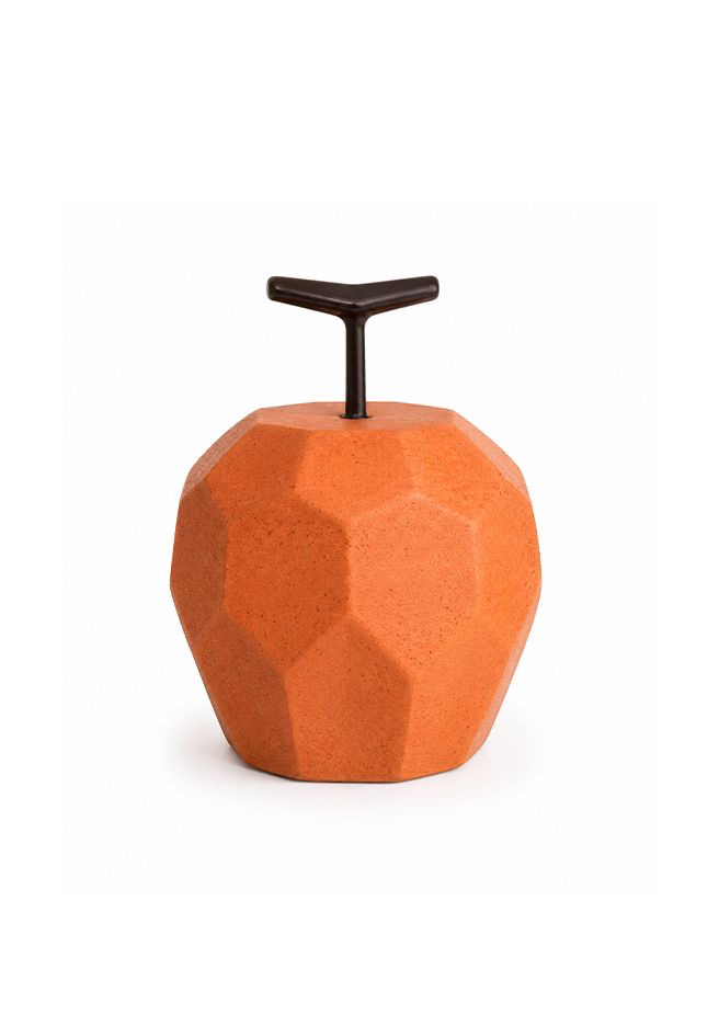 Geometric Apple Sculpture