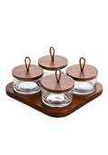 Glass Condiment Jar Set (5 Pieces per set)