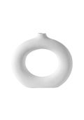 Halo Loop Vase – White
