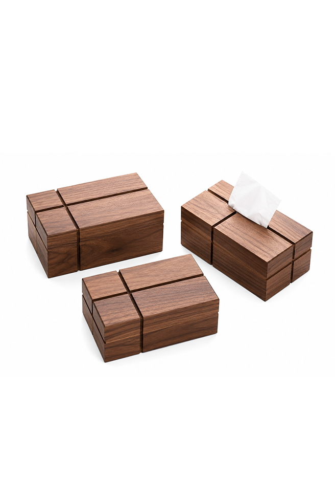 Modern Wooden Tissue Box