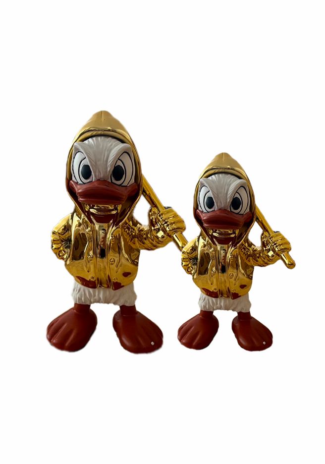 Gold Duck Decorative Sculpture