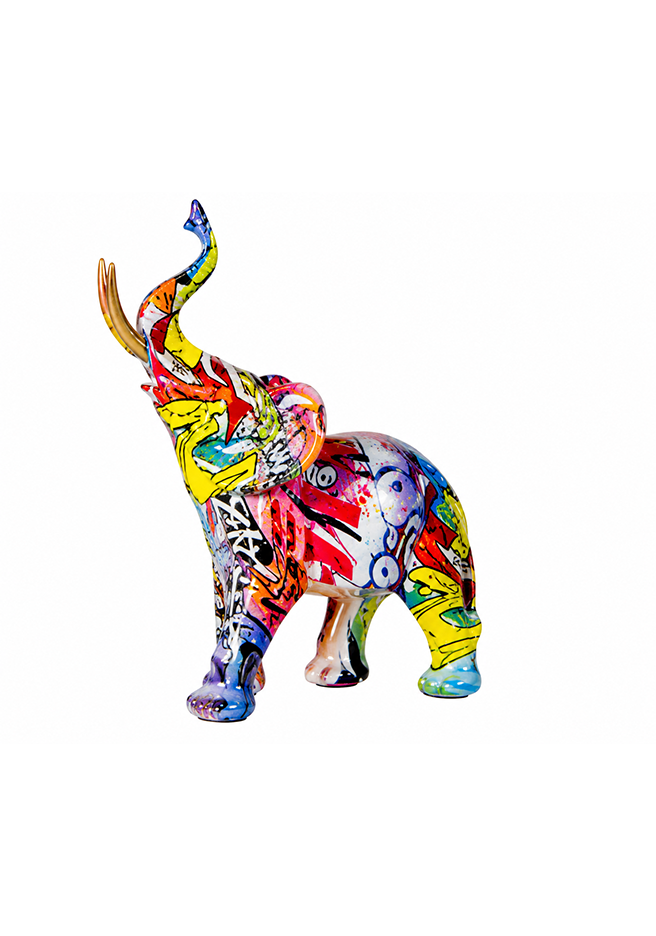 Pop Art Elephant Statue