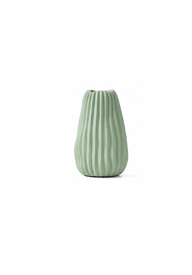Organic Ribbed Vase Collection