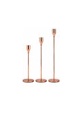 Elegant Metal Candle Holders – Set of 3