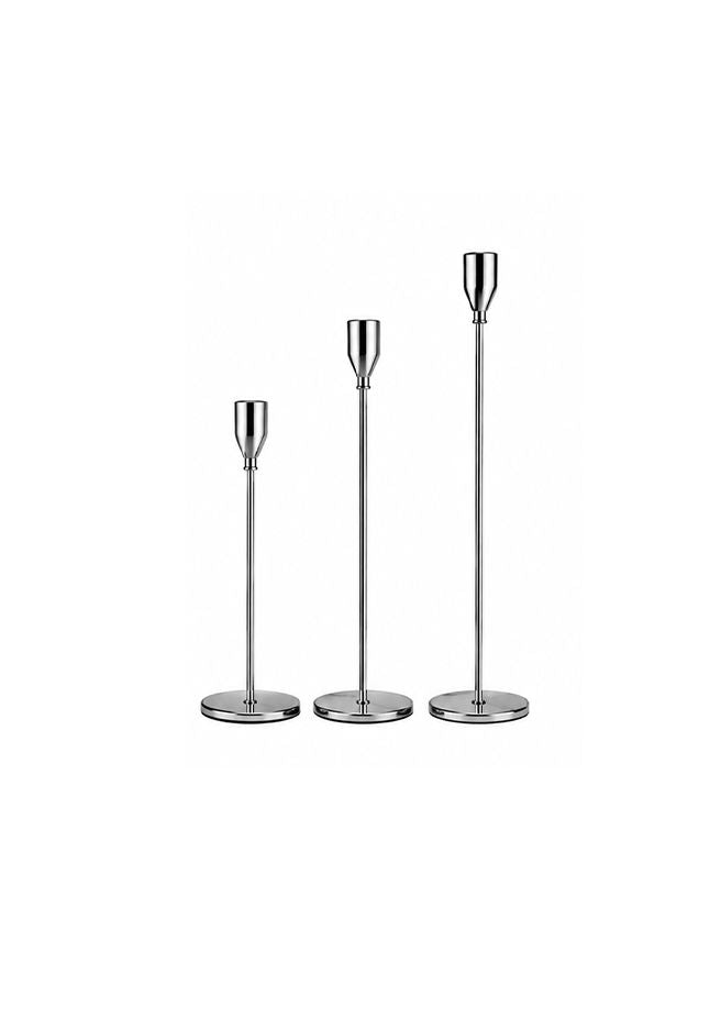 Elegant Metal Candle Holders – Set of 3