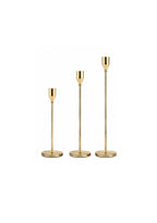 Elegant Metal Candle Holders – Set of 3