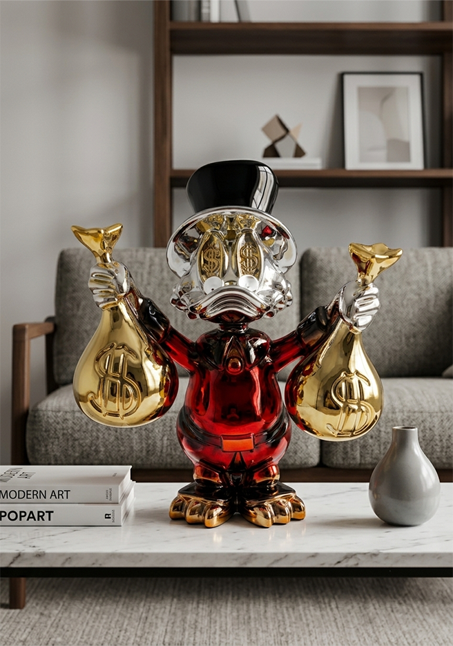 Money Duck Sculpture