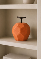 Geometric Apple Sculpture