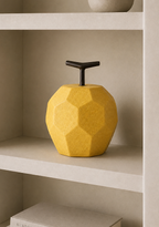 Geometric Apple Sculpture